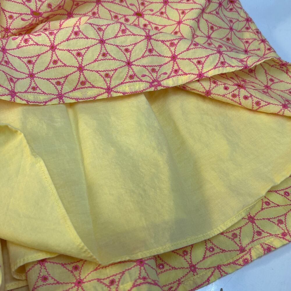Lilly Pulitzer Felicity Starfruit Yellow Fly Away Eyelet Dress 4 Y2K Sundress - Picture 8 of 10